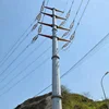 Electrical steel power transmission extendable metal pole