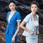 Women office uniform style designs skirt suits female business work clothing set