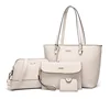 Women Fashion Handbags 4pcs Tote Bag Shoulder Bag Top Handle leather satchel Purse Set