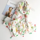Wholesale Fashionable Spring Long Cotton Scarf
