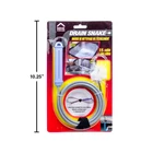 1.5M Plastic Pipe Sink Drain Snake Cleaner Snake Sewer Clear Drain Clogs