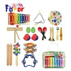 Amazon Hot Sale 14 Types Wooden Percussion Musical Instrument for Kids