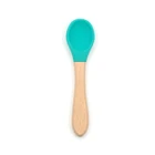 Food Grade kids Silicone Baby Feeding Spoon