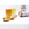 Hot selling Wooden High End Store Used Bar Serving Wisky Glass Cup Holder Tray Customized Design Beer Flight Paddle