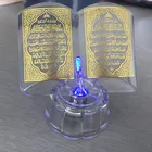 Cheap crystal Holy Quran book glass Bible book for muslim islamic wedding souvenir religious gifts