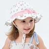 New Product Ideas 2019 Newborn Boy Girl Child Wide Brim Summer Beach Baby Cotton Beanie Sun Hat with knot for Kids UV Protection