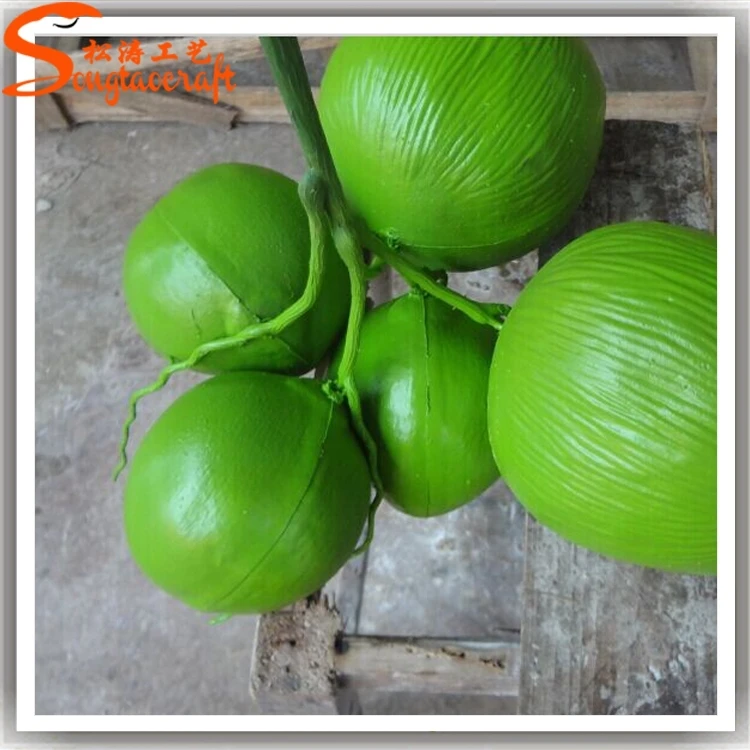 2016 Hot Sale Cheap Coconuts Prices Fake Artificial Green Coconuts For