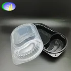 Accept customized disposable plastic food tray vacuum forming with cover