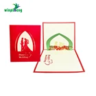 Hot Sale 3D Cheap Laser Cut Wedding invitation Card