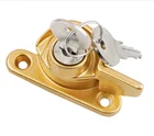FY-838 high quality sliding window crescent lock with brass keys