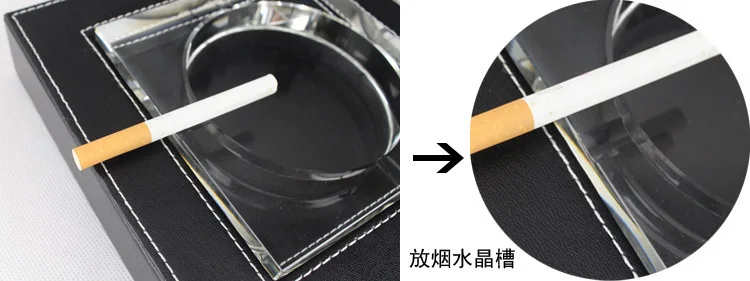 Leather ashtray ashtray / hotel / Office / desk ashtray ashtray
