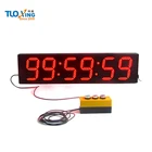 Hot sale 6 inch 6 digits digital clock countdown timer with external buttons