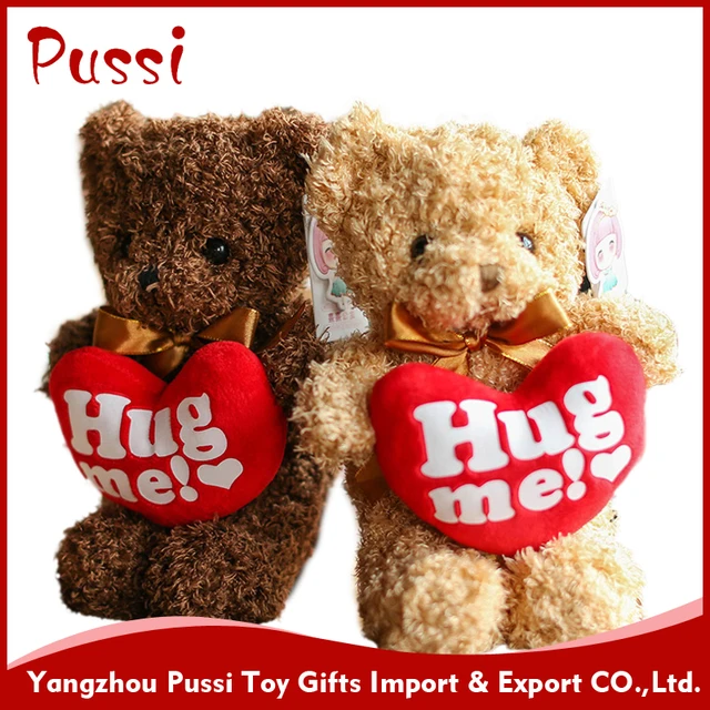 soft plush teddy bear toys hug me toy teddy bear for valentines