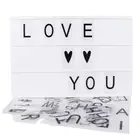 A3 Size USB Battery Powered Holiday Wedding Display LED Cinema Light Box with Replaceable Letters