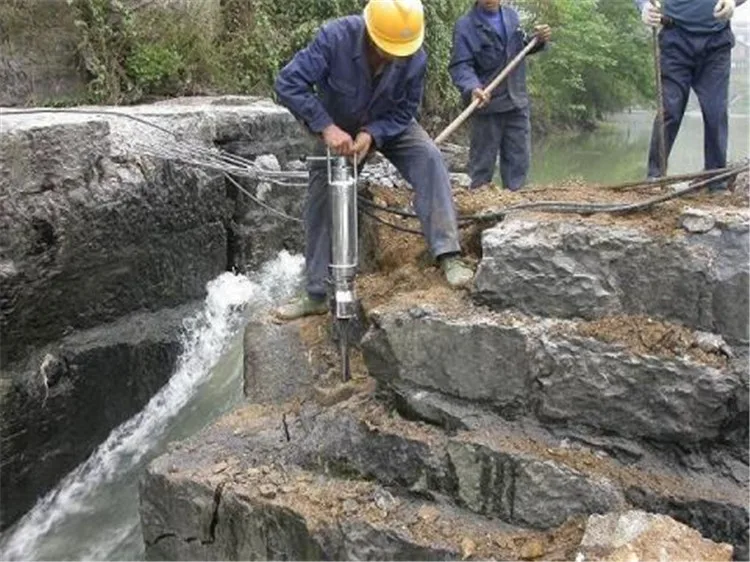 drill portable hydraulic rock splitter