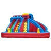 Colorful rainbow giant inflatable water slide for sale,inflatable stair slide,inflatable dry slide