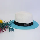 Hat Inside Printged Character Style and 54 to 58cm Unisex Gender paper panama hat