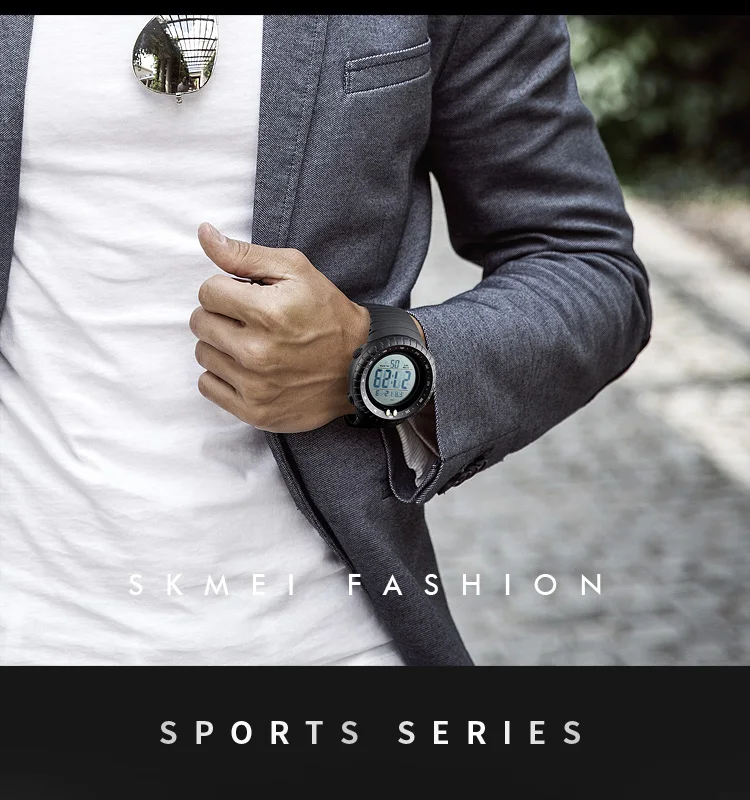 Skmei 1420 large face chronograph wrist watches digital sport men watch custom