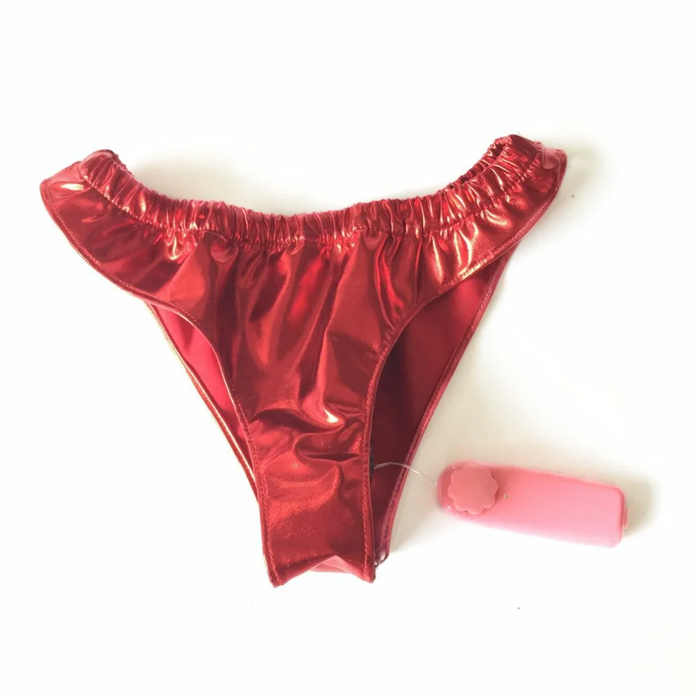 Female Briefs Knickers With Vibrative Silicone Dildos Vagina Plug