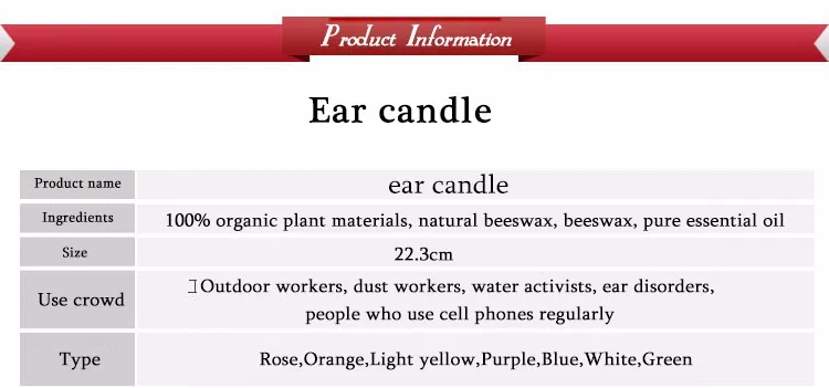 100% pure Bee Wax LIMITED RED EDITION CANDLE HOPI EAR CANDLES 1