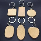 Promotion wood key tag Cheap custom logo personalised wooden keyring, Custom blank carving wood keychain