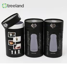 small food grade recycle brown craft paper tea tube box packaging
