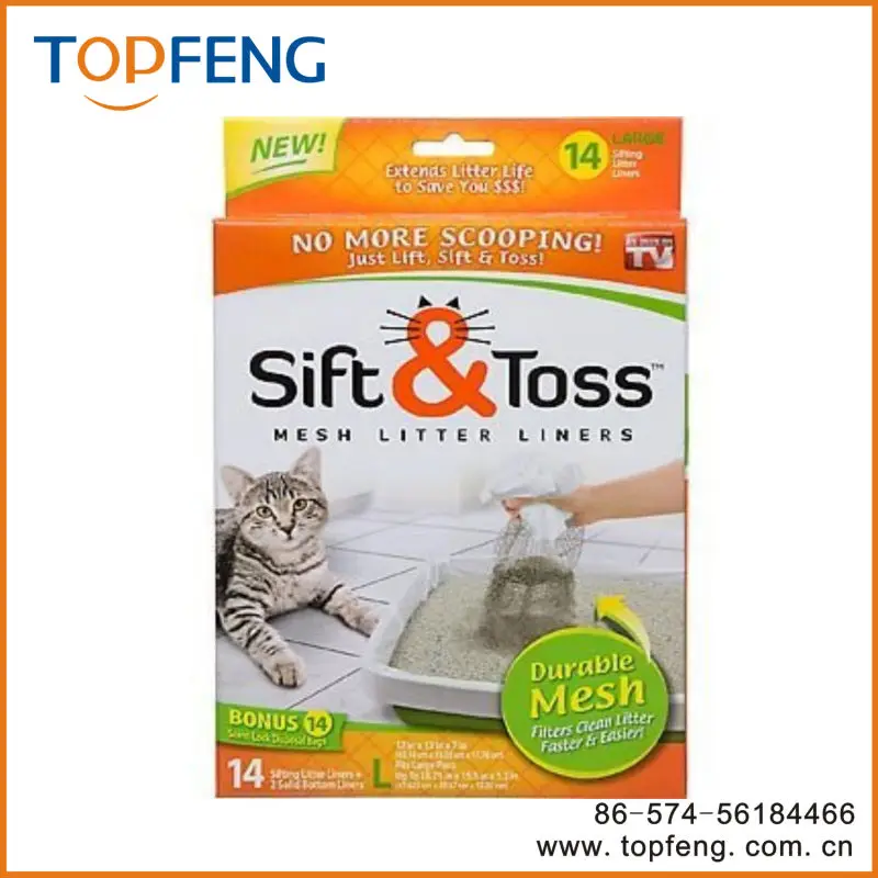 As Seen On TV Sift & Toss Mesh Litter Liners , Mesh Litter Liners