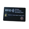 Low Cost Anti-theft Safety Guard No Sleeve RFID Blocking Card
