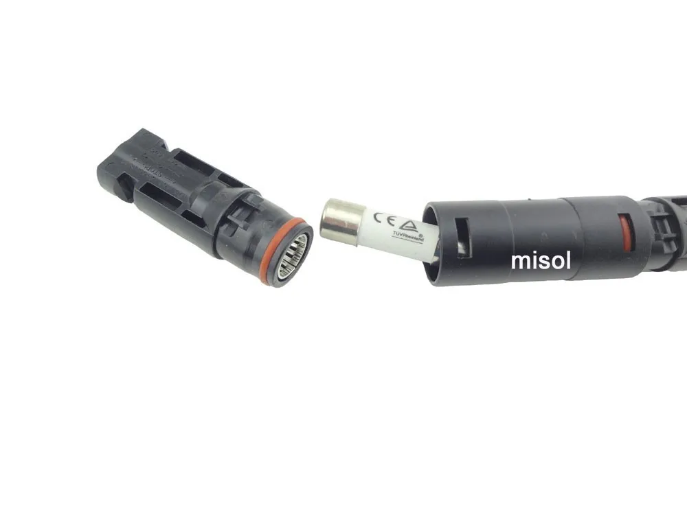 Pvソーラーヒューズ10a 1000vdcヒュージ10 × 38 gpv、ホルダー付きmc4コネクタPTV-FUS-10C-1仕入れ・メーカー・工場