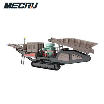Gold Processing Unit Thermal Crusher Machine Lime Movable Granite Mobile Cone Crushing Plant