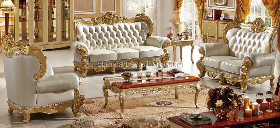 9808 sectional living room sofa top grain leather sofa set