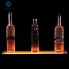 Acrylic 1 Tier LED Bar Shelf wine bottle display with led illuminated
