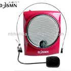 Portable waistband amplifier microphone speaker with Mp3 function, USB function, TF/SD card function