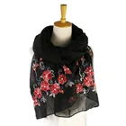 Fashionable indian shawl pearl embroidered scarves