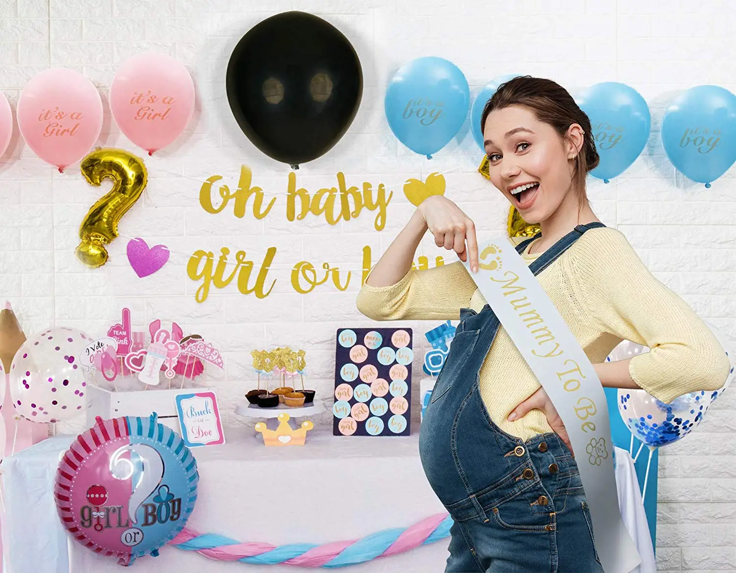 gender reveal party supplies deluxe baby shower decoration kit