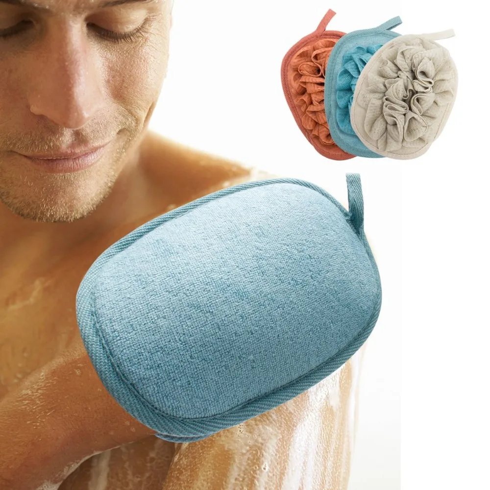 2019 bath loofah body sponge brushes pouf bath mesh brush bath