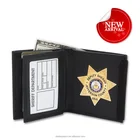 Custom LOGO Military Strong ID Badge Leather Police Wallet