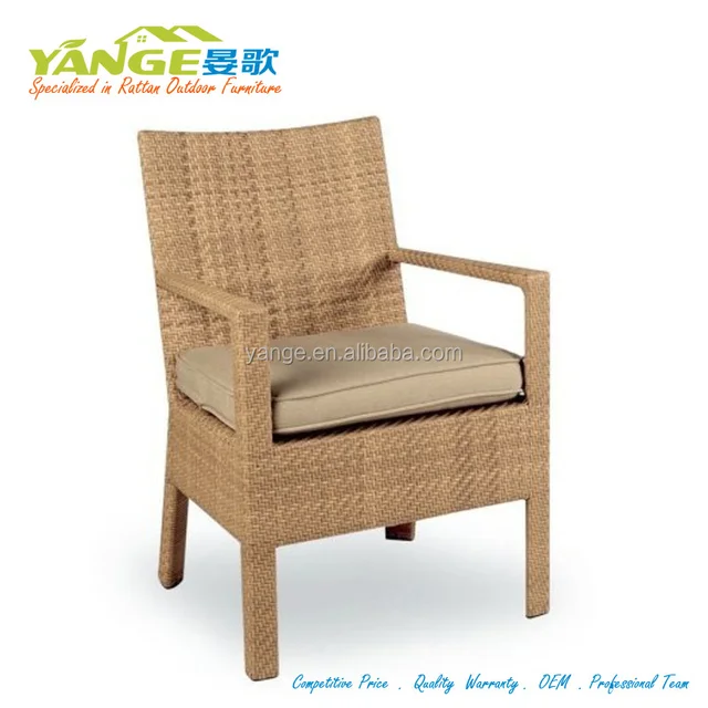 ancient chinese design style rattan arm<strong>chair</strong> with cushion