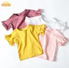 Baby Girls Top Design Beautiful Girl T-shirt Ruffle Shirts for Toddlers
