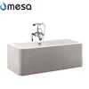 New simple design contemporary hot sale bathroom indoor whirlpool fiber glass rectangular bath tub
