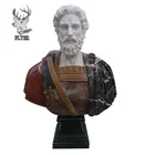 Art decoration hand carved stone roman bust sculpture life size roman head statue