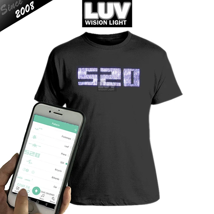 custom led shirts