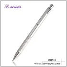 Promotional press metal pen chrome metal pen ballpoint pen with velvet bag