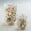 Glass Candle Holder Hand Painted Customized Decor Candle Jar