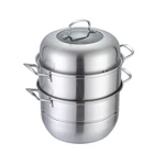 Sandwich Bottom Stainless Steel Steamer And Cooking Pots Food Steamer Stainless Steel Fish Steamer
