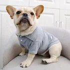 Pet Apparel Dog T-shirt Blank Gray for Dog