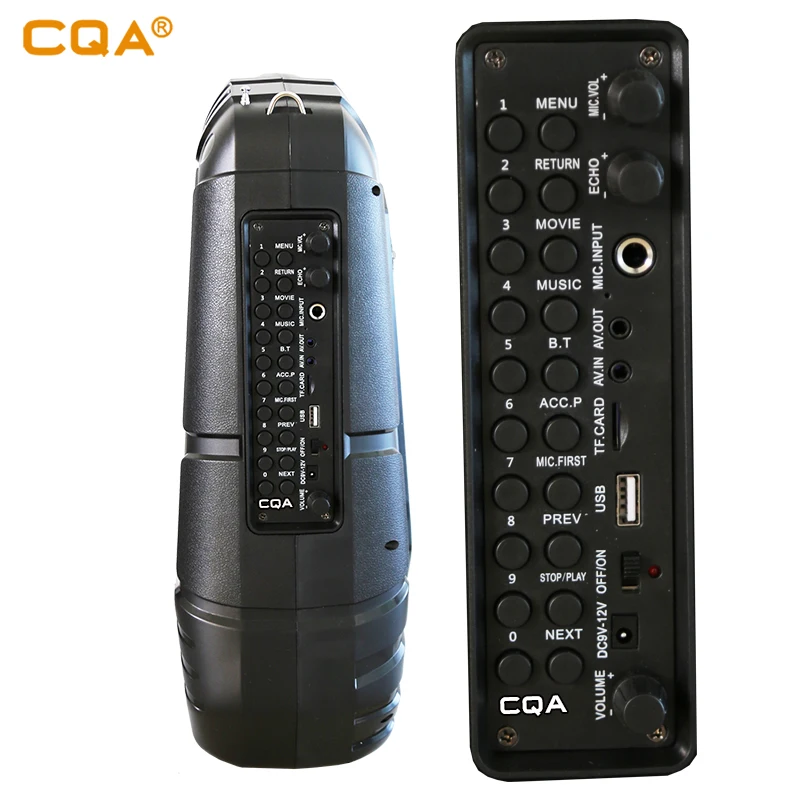 CQA DJ MUSIC SYSTEM ALTAVOZ KARAOKE 4" PORTABLE PARTY DJ SPEAKER WITH LED SCREEN AND TRI-POD TYPE PA STAND - ANKUX.COM