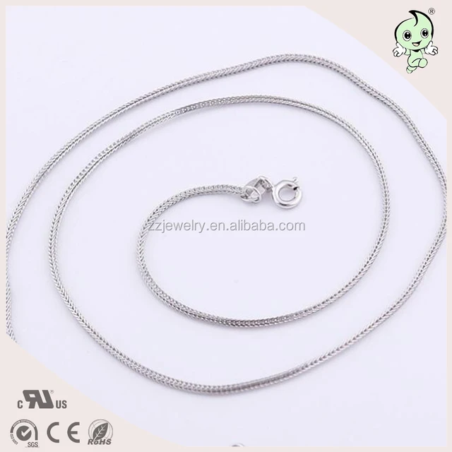 wholesale long thin chain design 925 sterling silver necklace