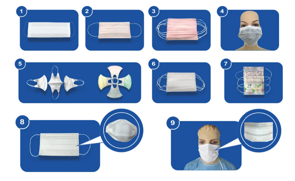 Decorative Medical Face Mask Custom Printed Surgical Mask With Design