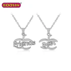Custom Designer Letter Necklaces Silver Best Friend Sorority Charms Women Pendant
